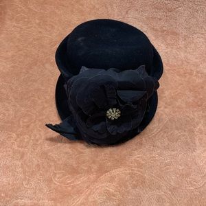 Blue Wool Vinatage Hat